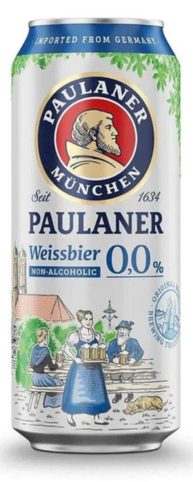 Paulaner Weissbier Zero Alc 0.0% 500ml