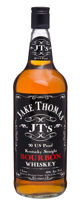 Jake Thomas 90 Proof Kentucky Bourbon 1000ml