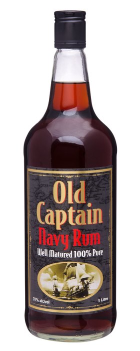 Old Captain Navy Dark Rum 1000ml