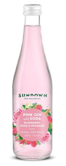 Sundown Pink Gin & Soda 250ml